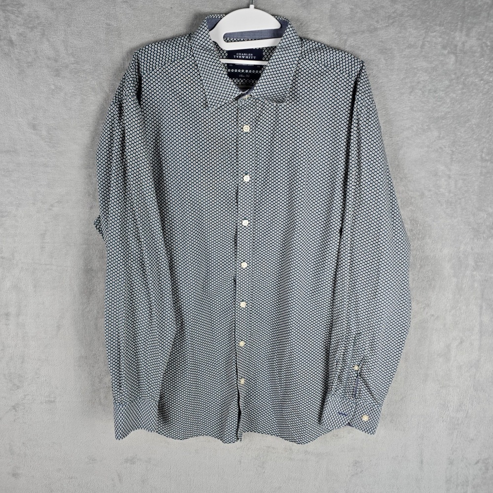 Charles Tyrwhitt Slim Fit Weekend Button Down Shirt  Size XL Dot Designs
